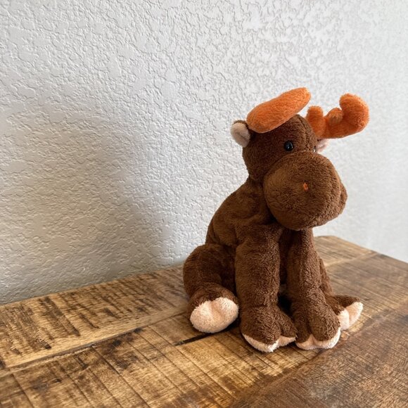 Ty Pluffies Lumpy Moose Plush Brown 2003 10” Stuffed Animal Toys - Picture 3 of 8
